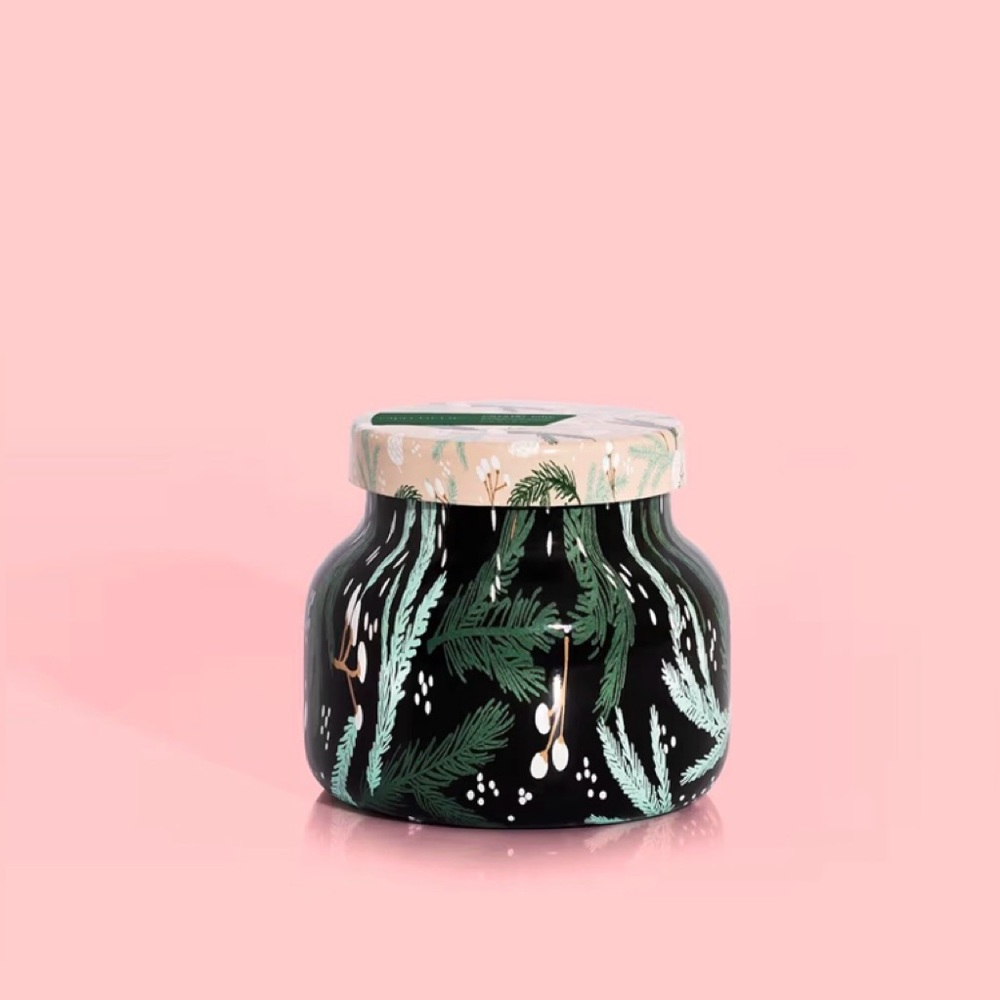 Capri Blue Pattern Play Signature Holiday Candle  (Crystal Pine, 8 oz)